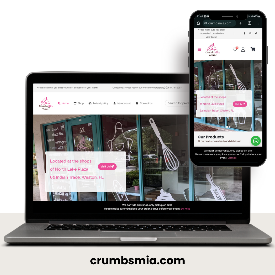 Crumbs MIA – Tienda de Repostería